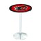 Holland Bar Stool Co 36" Chrome Calgary Flames Pub Table L214C3628CalFla - alternate 1